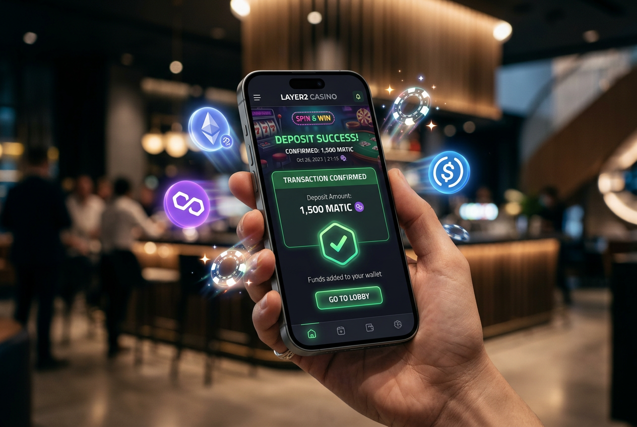 Advanced mobile gaming interface with crypto integration
